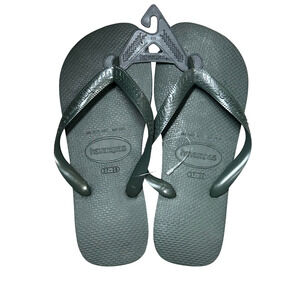 Havaianas Unisex Flip Flop Sandals Dark Olive Green Size 7/8W- 6/7M New With Tag